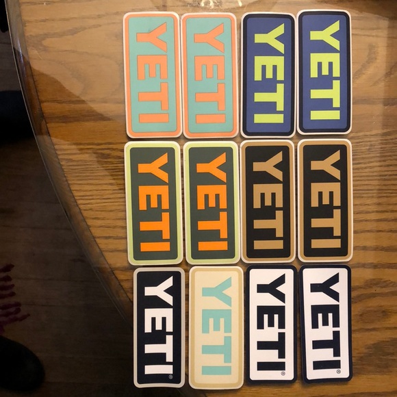 Yeti Other Yeti Decals Cooler Rambler Tumbler Stickers 2 Total All 2x4 Poshmark